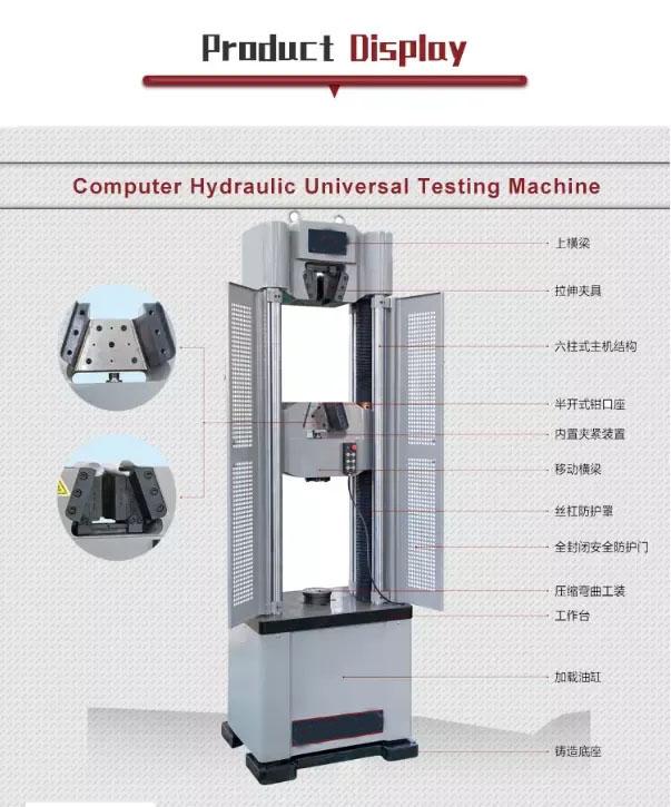 Servohydraulische Universalprüfmaschine 2 der Rechnersteuerungs-600KN