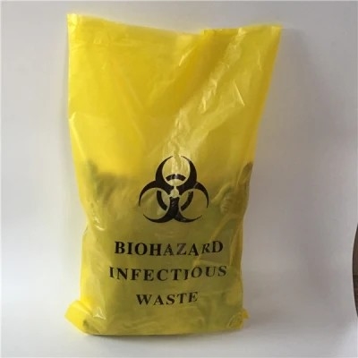 Roter gelber Wegwerfautoklav Hochleistungsbiohazard bauscht sich für Klinik