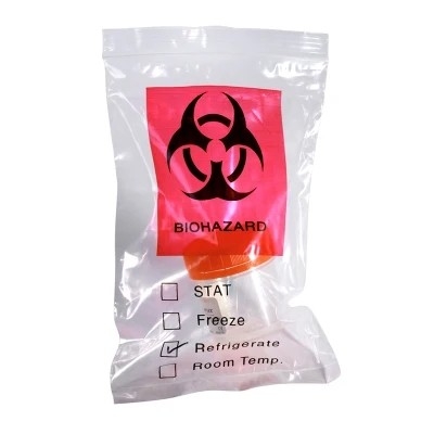 3 / 4 Schichten klare medizinische autoklavierbare Biohazard-Taschen LDPE für Exemplar-Sammlung