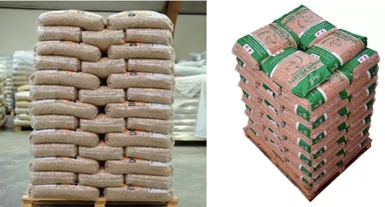 Plastik 15Kg verpackt hölzerne Kugeln für gepressten natürlichen festen Brennstoff