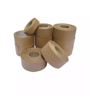 Bedrucktes braunes hydroreaktives Kraftpapierband, biologisch abbaubares Verpackungsklebeband