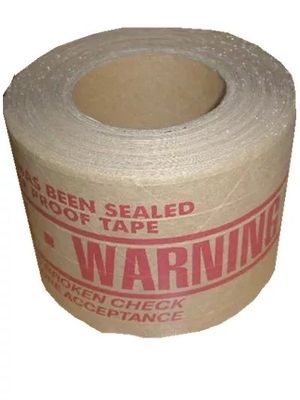 Bedrucktes braunes hydroreaktives Kraftpapierband, biologisch abbaubares Verpackungsklebeband