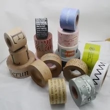 Kundenspezifisches Logo Printing Kraft Paper Packaging-Band-neuer Umweltschutz