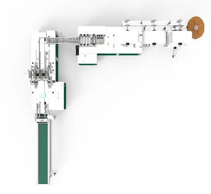 CE-zertifizierte automatische Einweg-Maskenmaschine mit 3 Schichten, 100 Stück/Min