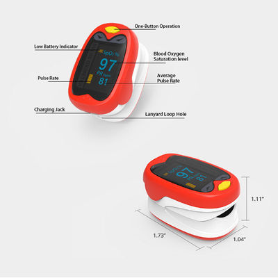 ROSH Symbian führte Herz Rate And Oxygen Saturation Monitor des Fingerspitzen-Pulsoximeter-35%