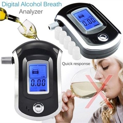 LCD zeigen schnelle Analyse-Atem-Alkohol-Prüfvorrichtung mit Mundstück an