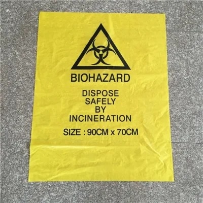 Roter gelber Wegwerfautoklav Hochleistungsbiohazard bauscht sich für Klinik