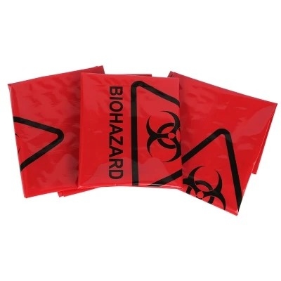 Roter medizinische Biohazard-Müllentsorgungs-Taschen LDPE/des HDPE